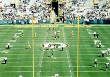 試合前のウォーミングアップ風景